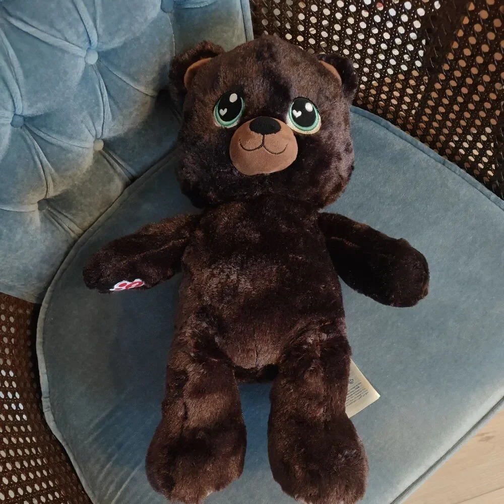 Build A Bear 2016 Brown Bear Green Heart Eyes 16
